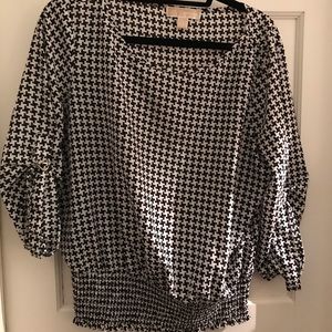 Michael Kors houndstooth blouse